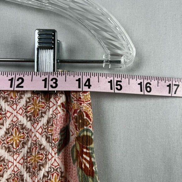 Promesa Maxi Dress Womens Medium Sleeveless Floral Cutout Sides Gauze Pink - Picture 8 of 10